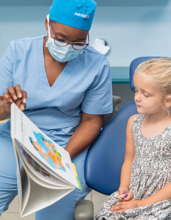Pediatric services at a dentist clinic